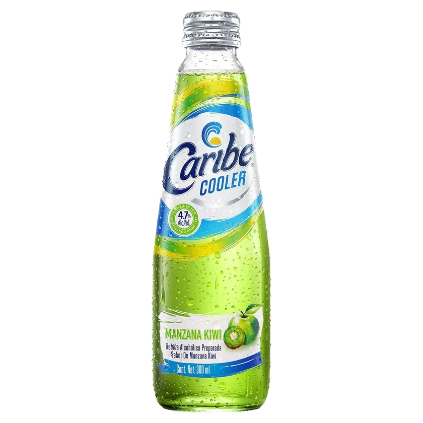 Caribe Cooler Manzana Kiwi Botella 300 ml