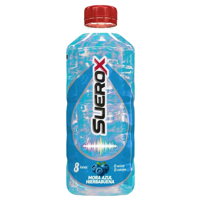 Suerox Mora Azul con Hierbabuena Botella 630 ml